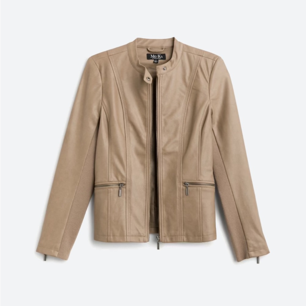 Faux leather jacket
